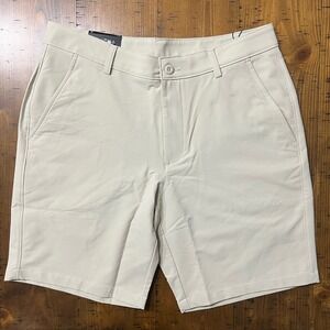 Under Armour Mens UA Tech Taper Golf Shorts Khaki Size 34 9 Inch Inseam